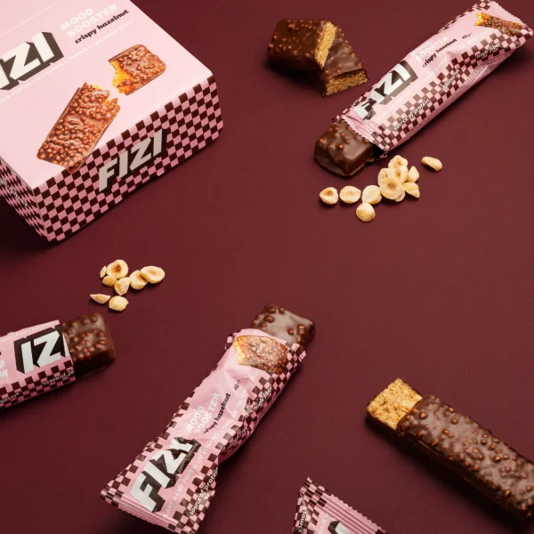 Шоу-Бокс шоколадних батончиків Mood Buster "Crispy Hazelnut" 10 шт * 45 г фото