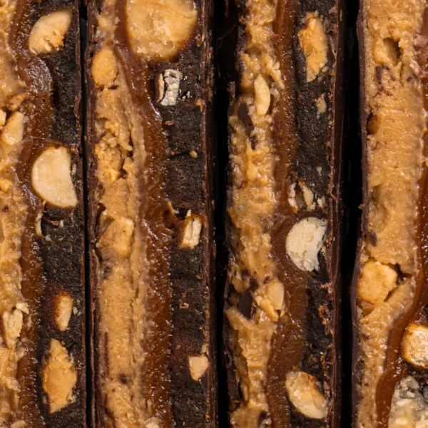 Шоу-бокс шоколадних батончиків "Hazelnut + Caramel" фото