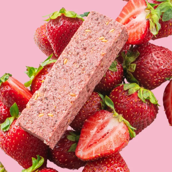 Кето батончик FIZI "Strawberry + Almond" 10шт * 45г фото