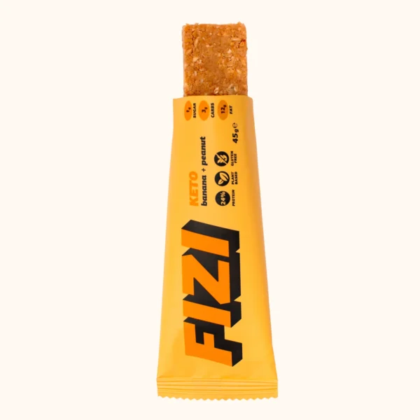 Кето батончик FIZI "Banana + Peanut" 10 шт по 45 г фото