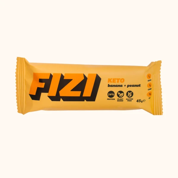 Кето батончик FIZI "Banana + Peanut" 10 шт по 45 г фото