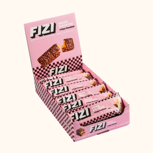 Шоу-Бокс шоколадних батончиків Mood Buster "Crispy Hazelnut" 10 шт * 45 г фото