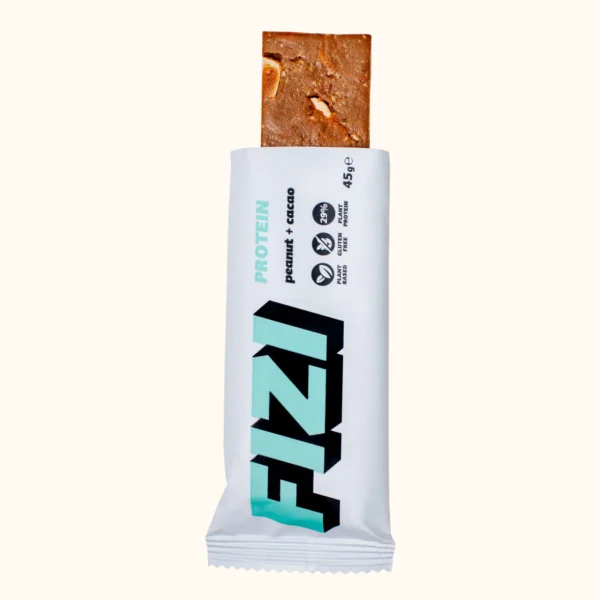 Набір протеїнових батончиків FIZI Peanut + Cacao 10 шт x 45 г фото