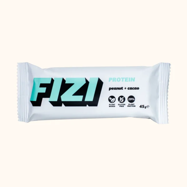 Набір протеїнових батончиків FIZI Peanut + Cacao 10 шт x 45 г фото